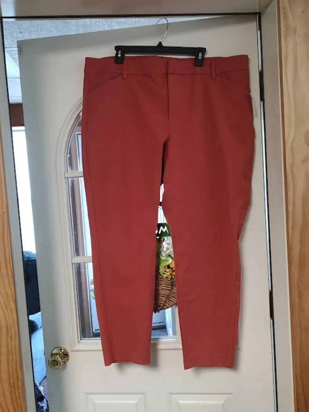 New Old Navy Pixie Dark Orange High Rise Skinny Pants Size Women's 22